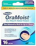 OraMoist Dry Mouth Patch - 1 Box of 16 Patches Pack of 2