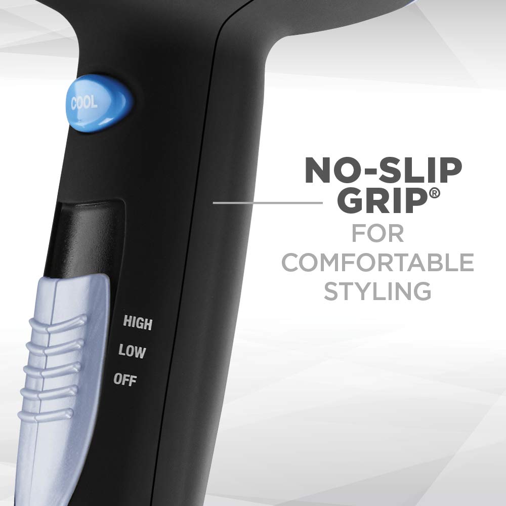 Conair 1875-Watt Ionic Ceramic Hair Dryer with Diffuser and Concentrator, Black: Beauty