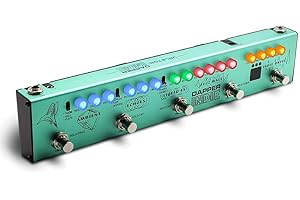 Valeton Multi Effects Guitar Pedal Dapper Indie of Distortion Reverb Delay Chorus Fuzz And Phaser Tremolo for Indie Ambient Psychedelic Grunge Post Rock Stoner Metal Retro Alternative Tone