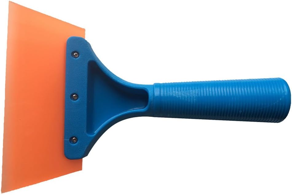 Woboren 7 inch Silicone Rubber Squeegee for Glass Mirror, Shower, Auto, Car Windows Blue & Orange - Image 4
