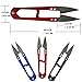 Timfany New Clippers Embroidery Sewing Trimming Fishing Snips Thread Beading Cutter Scissors Nipper Thrum Yarn Pack of 12