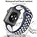 YOUKEX Compatible with Apple Watch Band 38mm 42mm 40mm 44mm, Soft Silicone Strap Replacement Bands for iWatch Apple Watch Series 1, Series 2, Series 3, Nike+, Sport, Edition S/M M/L