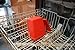 Microwave Popcorn Popper by MrLifeHack - BPA FREE Silicone Popcorn Maker - Makes Healthy Hot Air Popped Popcorn in 2 minutes - Dishwasher Safe, Red