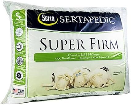 Sertapedic Super Firm Pillow Set Of 2 Amazon Ca Home Kitchen