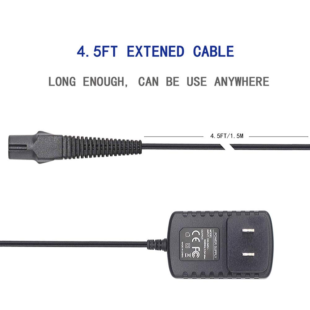 Braun Shaver Charger 12V Power Cord for Braun Series 7 9 3 5 1 Electric