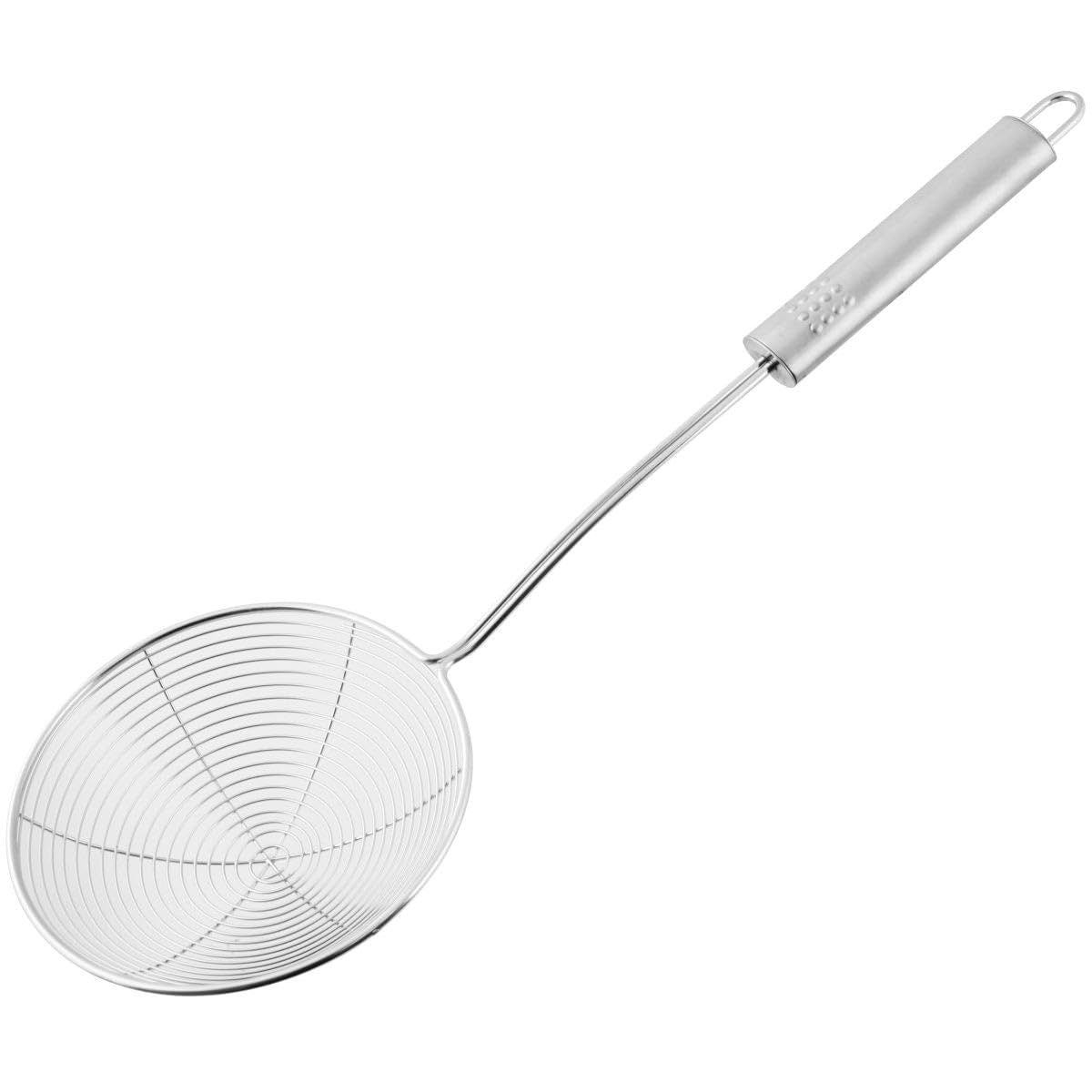 Fackelmann OPAL Skimmer, Straining Spoon, Frying Strainer, Fine Mesh, Medium Spider Ladle Stainless Steel, 37.5x12x5.5cm, Silver — image 1