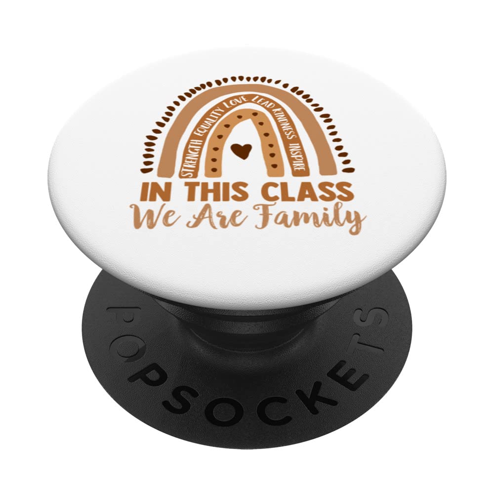 In The Class We Are Family, Black and Proud, Teacher PopSockets Swappable PopGrip