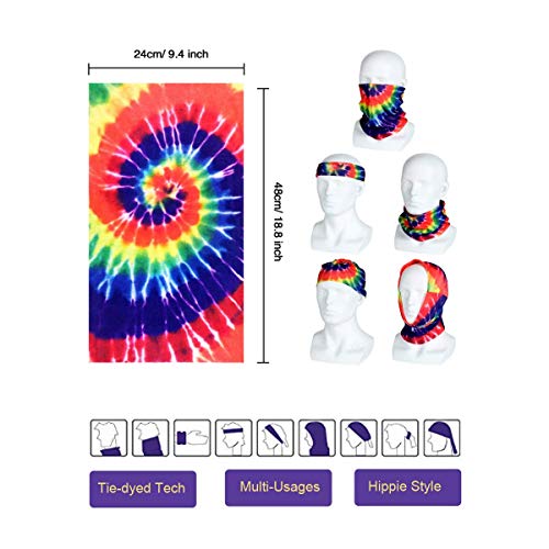 3 Pieces Hippie Accessories, Hippie Glasses Rainbow Peace Sign Necklace Hippie Headband for Women Men, Hippie Costume Set 70s 60s