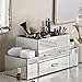 OnDisplay Amara 3 Drawer Tiered Mirrored Makeup/Jewelry Organizer - Glass Panel Organization Station for Cosmetics, Jewelry or Office/Desk Supplies