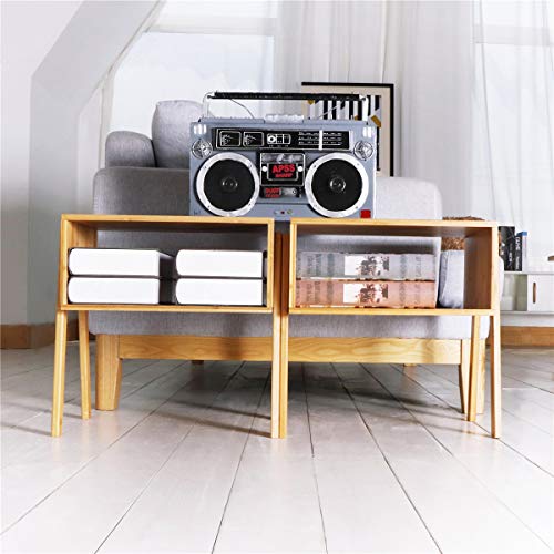 LASUAVY-Bamboo-Nightstand-Stackable-Side-Table-End-Table-Bedside-Tables-for-Living-RoomBedroomNursery-RoomLaundry-RoomStudy-Room-Set-of-2Natural
