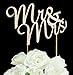 DGQ Rhinestone Wedding Cake Topper (Gold)