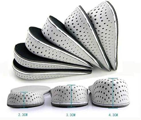 2 Pair Breathable Memory Silicone Height Increase Insole Invisible Increased Heel Lifting Inserts Shoe Pads For Men Women 2.3-4.3Cm,4Pair,2.3Cm [Energy Class A]