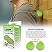 Lacrosse Balls - Foot Massage Ball, Deep Tissue Myofascial Release Massage Balls for Trigger Points, Plantar Fasciitis, Tight Muscles, Neck, Back, Yoga, Workout, Stress Relief (Green, 2 Balls)