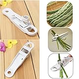 Iuhan French Style Green Bean Vegetable Runner Slicer Cutter Stringer Remover Peeler