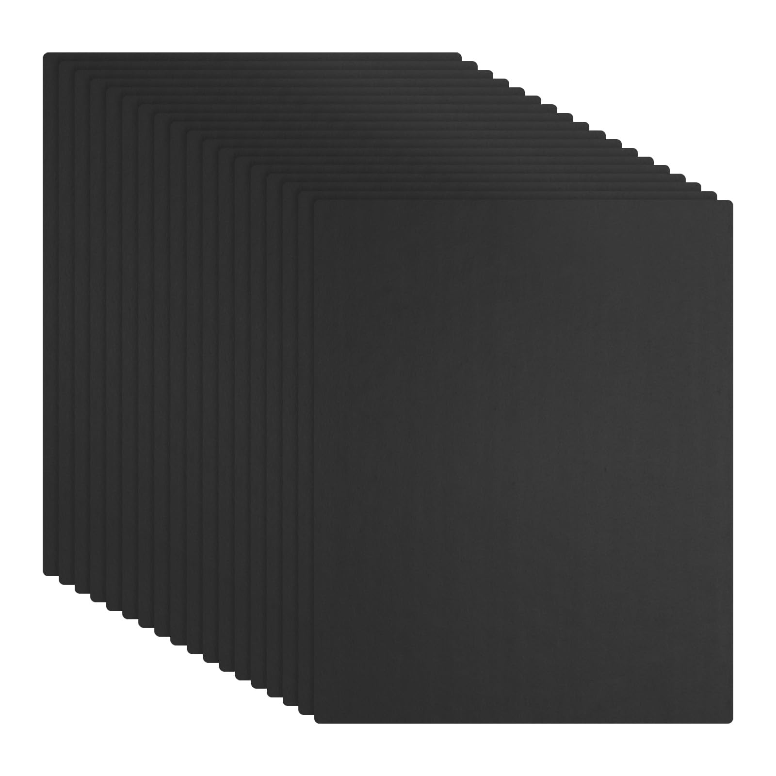 Rebower 25 PCS Black Foam Board 203 x 254 mm, Foam Boards 3.2mm Thick Foam Poster Board, [for Presentation Projects, Art Crafts, Poster Making]