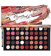 EYESEEK Matte Eyeshadow Palette, Neutral Eye Makeup Palettes Sets with Brushes, Brown & Nude Pink...