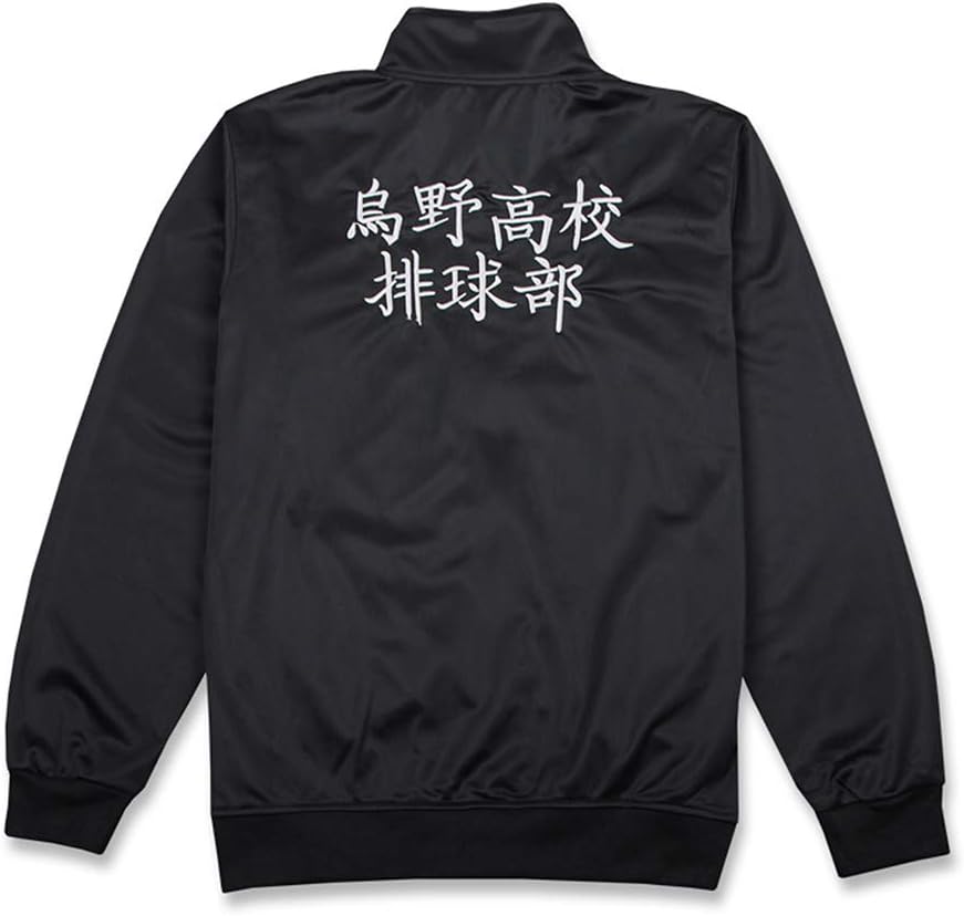 DENCTORAMKarasuno Jacket Cosplay Costume Volleyball Team Uniform Shoyo Hinata Sportswear Jacket with Embroidery