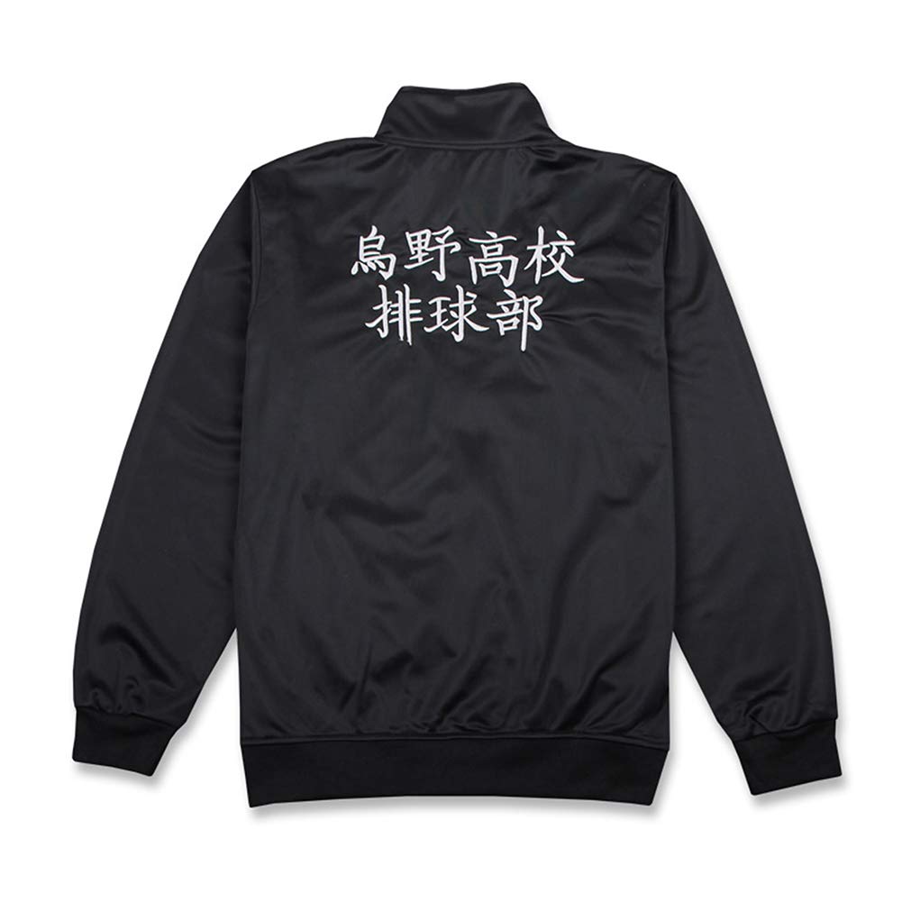 DENCTORAMKarasuno Jacket Cosplay Costume Volleyball Team Uniform Shoyo Hinata Sportswear Jacket with Embroidery