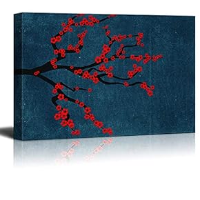 Canvas Wall Art Gorgeous Vintage Flower Pictures Home Wall Decorations for Bedroom Living Room Paintings Canvas Prints Framed - 12x18 inches