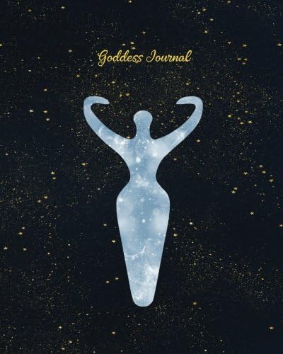 Goddess Journal: Celestial Moon Mother Galaxy Journal, 160 Dot Grid Pages, 8 x 10 Blank Notebook with 1/4 inch Dotted Paper, Perfect Bound Softcover Paperback – January 18, 2018