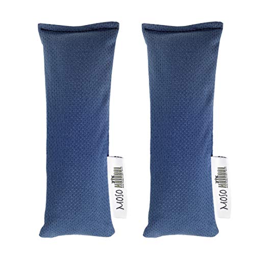 MOSO NATURAL Active Life Mini Air Purifying Bag. Bamboo Charcoal Air Freshener, Deodorizer, Odor Eliminator, Odor Absorber for Shoes, Gym Bags and Sports Gear. Pack of 1 (2 Total)