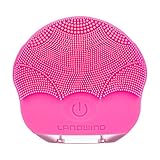 LANDWIND Facial Cleansing Brush, Sonic Silicone Scrubber, Face Vibrating Massager, IPX7 Waterproof, Rechargeable, Deep Cleaning for All Skins, Anti-Aging Facial, Exfoliation (Rose)