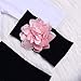 Besokuse Cute 4PCs Newborn Kids Baby Girl Daddy Little Princess Romper + Flowers Pants + Hat + Flower Headband Winter Outfit (White, 6-12Months)