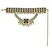 Retro Boho Tribal Tassel Collar Bib Chain Chunky Pendant Statement Necklace Choker for Women (Gold)