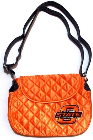 NCAA Oklahoma State Cowboys Quilted Saddlebag Purse Cross Body Bag Embroidered Logo