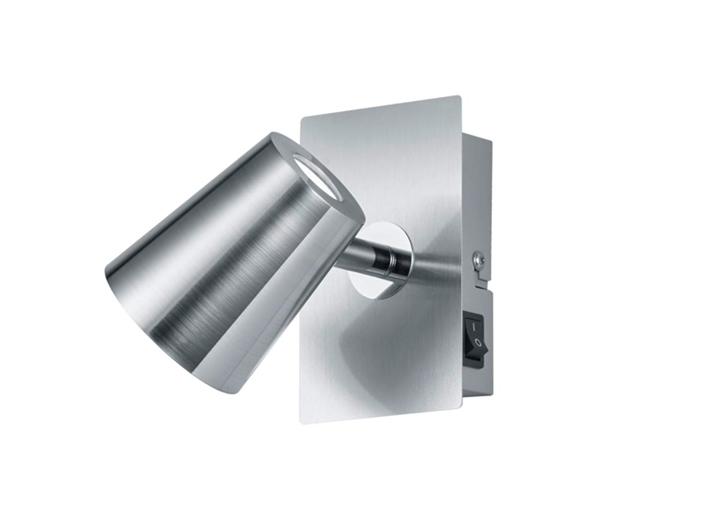 Trio Leuchten 573190107 Table Lamp, Matte Nickel/Chrome, Nickel, Matte Nickel, 16.0 x 7.5 x 12.0 cm