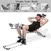 Goplus 6 in 1 Multi-Functional Trainer Twister AB Rocket Abdominal Core Exerciser Adjustable Incline Decline Bench Stepper (Orange)