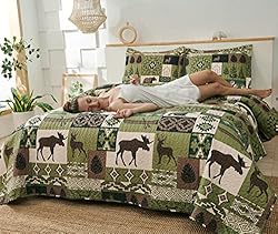 Quilts Set King Size Rustic Quilt Bedspread
