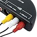 Mosuch 4-Way Audio Video AV RCA Switch Game Selector Box Splitter Black