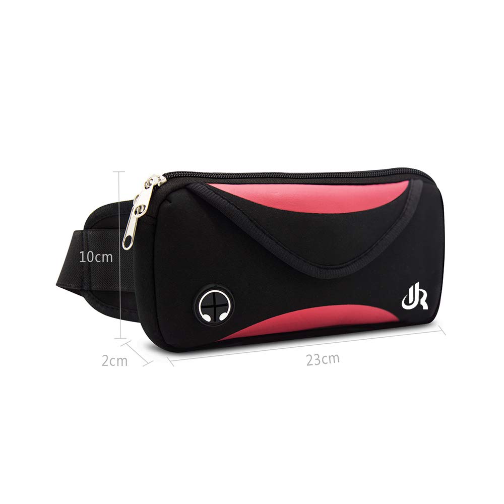 Y&R Direct Fanny Pack Running Belt Pouch Slim Soft Nylon Water Resistant Waist Bag for Man Women Walking Hiking Jogging Carrying iPhone Xs / 8 Plus Samsung S10 Plus/Note 8 Great Gifts