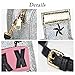 USTYLE Sparkling Bag for Women, Tequila Bottle Shaped Clutch Purse Elegant Handbag (silver)