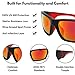EDGEIWEAR Sport Sunglasses Double Injection Temples for Men Women Cycling Running Driving Fishing Golf Baseball Lens
