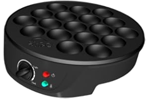 Ｂｅｓｇａ Electric Takoyaki Maker Takoyaki Plate 18 Holes Easy to Use Baking Pan Japanese Octopus Balls Maker for Camping Bar Hom