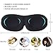 Eye Mask 2 Pack Eyeshade for Sleeping 3D Contoured Shape Lightweight & Comfortable Good Night Eye Masks for Women, Men, for Travel, Nap, Shift Work (Black & Blue)