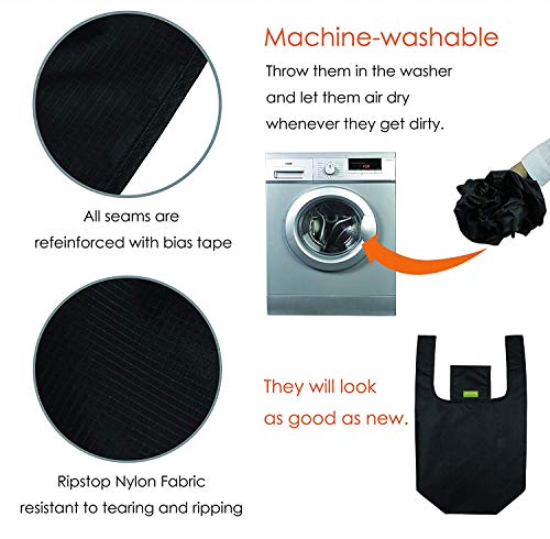 3 Reusable+Foldable+Attached+Polyester+Lightweight