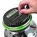 OLICTA Piggy Bank Digital Counting Coin Bank Creative Large Money Saving Box Jar Bank LCD Display Coins Saving Gift (Dollar) (Black-Green)