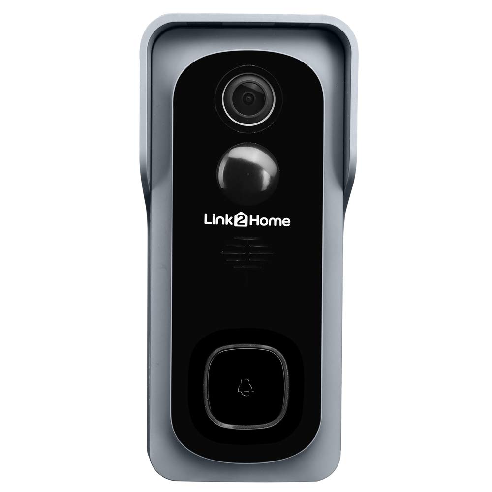 Link2Home Wireless Smart Video Doorbell BellBattery with Motion Detection, 2-Way Audio, WiFi, Voice Control & Wide-Angle Camera