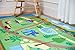 Wildkin Kids Educational Play Rug for Boys and Girls, Features Skid-Proof Backing and Serged Borders, Play Rugs Measures 80 x 39 Inches with Durable Nylon Material, Olive Kids (Dinosaur Land)