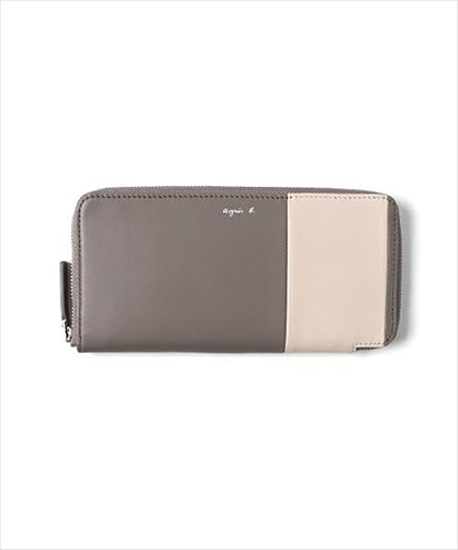 Amazon アニエスベー 長財布 ラウンドジップ Agnes B Voyage Women S Wallet ブランド アイコン ボーダー グレー 財布