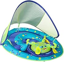 SwimWays Baby Spring Float Activity Center with Canopy - Inflatable Float for Children with Interactive Toys and UPF Sun...