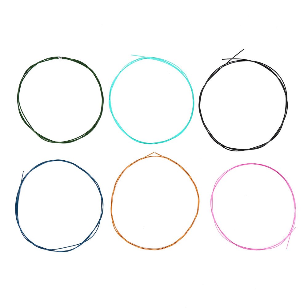 Guitar String-6Pcs/Set Colorful Normal Tension Alloy Nylon String for Classical Guitar