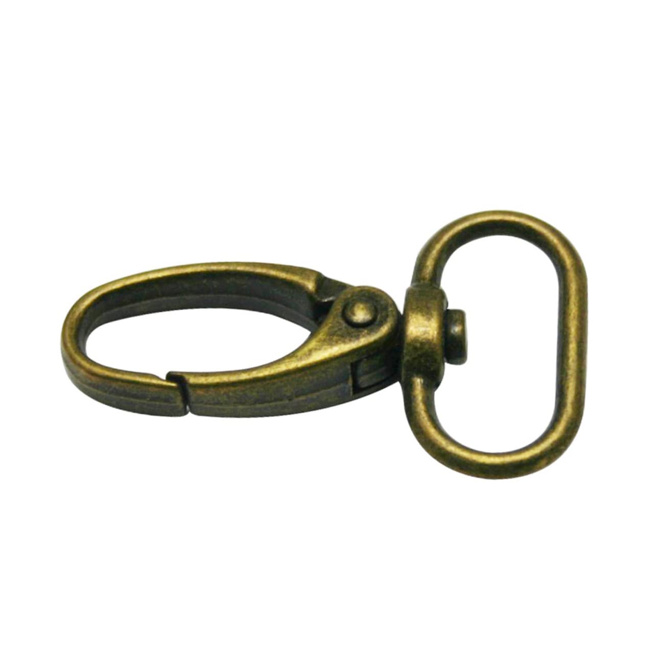 COHEALI 20pcs Swivel Trigger Hook Swivel Lobster Hooks Swivel Keychain Clasp Snap Hook for Bag Antique Lobster Claw Clasp Bronze Lobster Claw Clasp Swivel Hook to Rotate The Chain