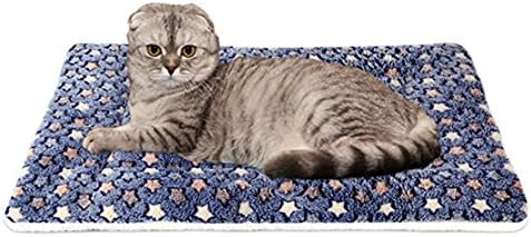 anbiwangluo Dog&Cat Blankets For Pet Sleep Soft 4SIZE 4Color (L, DARK-BLUE)