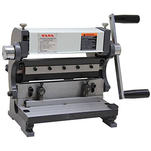 KAKA Industrial 3-In-1/200 Sheet Metal Brake, 8-Inch Shear Brake Roll Combinations, Solid Construction, Sheet Metal Brakes, Shears and Slip Roll Machine