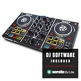 Numark Party Mix | Starter DJ Controller with Built-In Sound Card & Light Show, and Virtual DJ LE Software Download