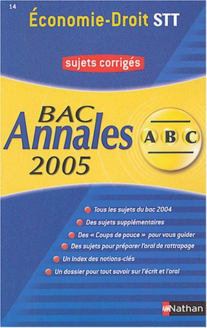 Economie Droit Bac Stt Sujets Corrigés Arnaud Lemaire - 
